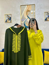 2 pieces Moroccan Jellaba Dress - Summer Collection 2025 Jallaba, Classy Embroidered Moroccan Djellaba - Eid Jalaba for Women