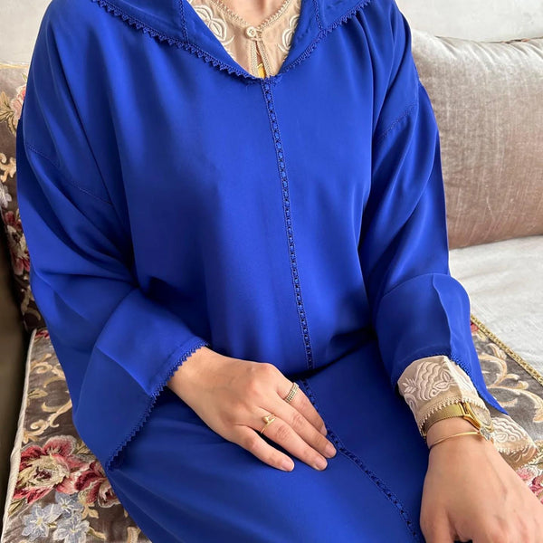 Moroccan Jellaba 2 pieces, Djellaba for Women Collection 2025, Cross stitch Embroidery Hooded Kaftan, Arabic Jellaba all Sizes dress