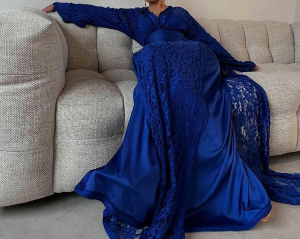 Custom Moroccan Kaftan Wedding Dress – Personalised Luxury Takchita, Handcrafted Caftan Nikah Embroidery - made to order Kaftan - Eid dress