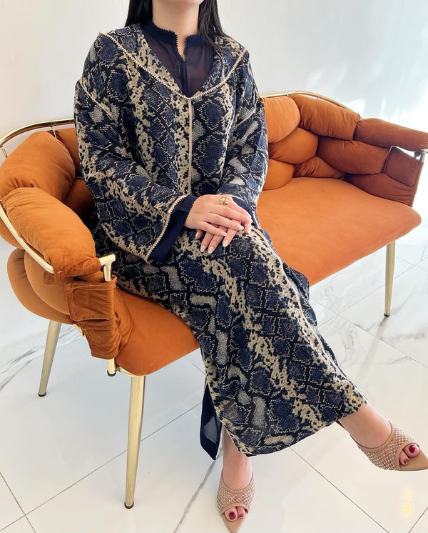 Chic Moroccan Jellaba Dress 2 pieces - Ramadan Collection 2025 Jallaba, Classy Embroidered Moroccan Djellaba - Eid al Fitr Jalaba for Women