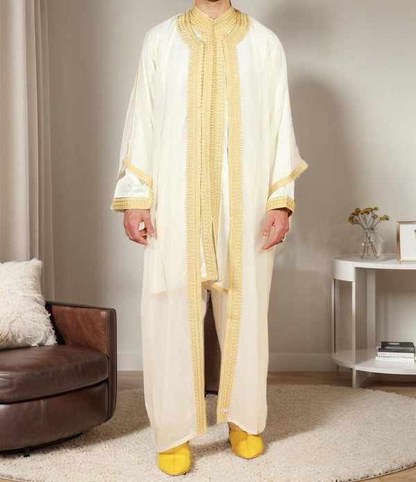 Moroccan Wedding Jabador for Men Outfit Set for Weddings & Special Events - Moroccan Outfit with Embroidered Details all sizes