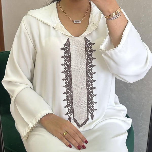 Authentic Moroccan Jellaba Dress - Ramadan Collection 2025 Jallaba, Classy Embroidered Moroccan Djellaba - Eid al Fitr Jalaba for Women