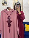 2 pieces Moroccan Jellaba Dress - Summer Collection 2025 Jallaba, Classy Embroidered Moroccan Djellaba - Eid Jalaba for Women