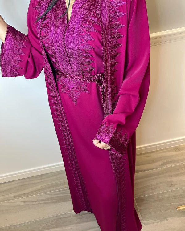 Custom Moroccan Caftan Wedding Dress – Personalised Luxury Takchita, Handcrafted Caftan Nikah Embroidery - made to order Kaftan Dress