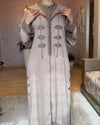 Moroccan Jellaba 2 pieces, Djellaba for Women Collection 2025, Cross stitch Embroidery Hooded Kaftan, Arabic Jellaba all Sizes dress