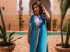Blue Traditional Kaftan Dress – Handmade Moroccan Caftan for Women