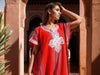 Red Berber Kaftan Dress – Handcrafted Moroccan Caftan for Women