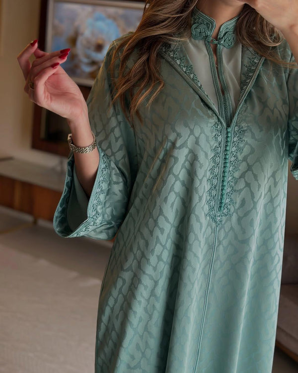 Beautiful Jellaba 2 pieces, Women's Jalaba, Embroidered djellaba, Traditional Moroccan jellaba for Ramadan, Eid al Fitr Outfit Gift for her