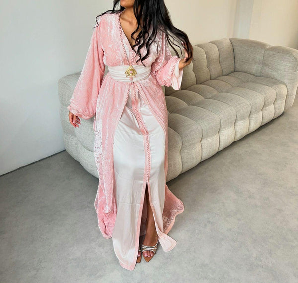 Custom Moroccan Caftan Wedding Dress – Personalised Luxury Takchita, Handcrafted Caftan Nikah Embroidery - made to order Kaftan Dress