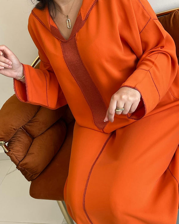 Authentic Moroccan Jellaba Randa Dress - Ramadan Collection 2025 Jallaba, Classy Kamkha Moroccan Djellaba - Eid al Fitr Jalaba for Women