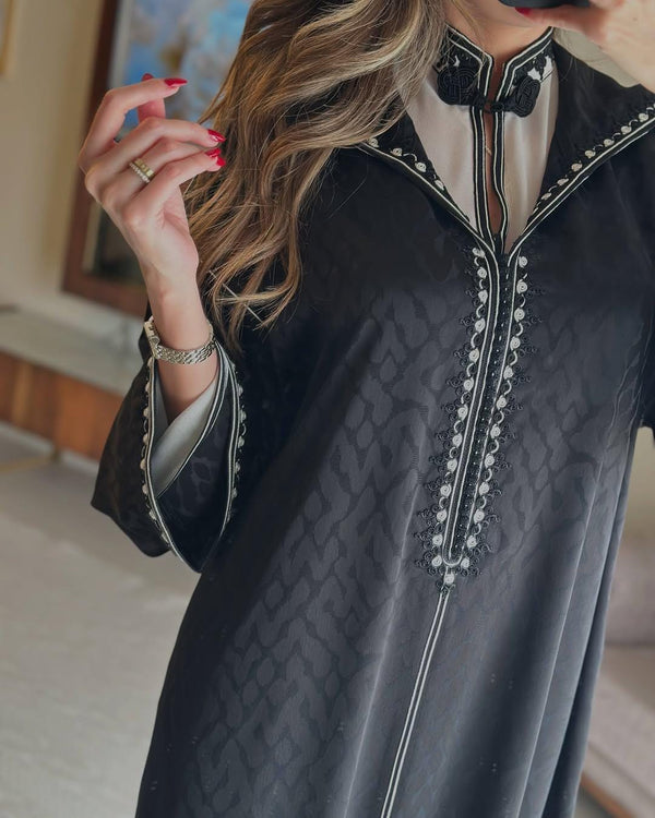 Beautiful Jellaba 2 pieces, Women's Jalaba, Embroidered djellaba, Traditional Moroccan jellaba for Ramadan, Eid al Fitr Outfit Gift for her