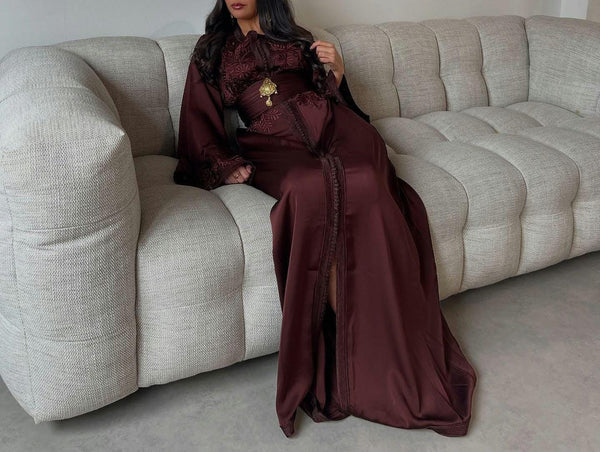 Custom Moroccan Kaftan Wedding Dress – Personalised Luxury Takchita, Handcrafted Caftan Nikah Embroidery - made to order Kaftan - Eid dress