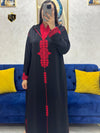 2 pieces Moroccan Jellaba Dress - Summer Collection 2025 Jallaba, Classy Embroidered Moroccan Djellaba - Eid Jalaba for Women