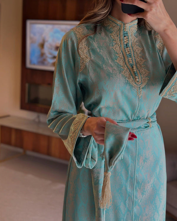 Made to order Moroccan Caftan Wedding Dress – Personalised Takchita, Handcrafted kaftan with Exquisite Embroidery - Custom made Nikah Dress