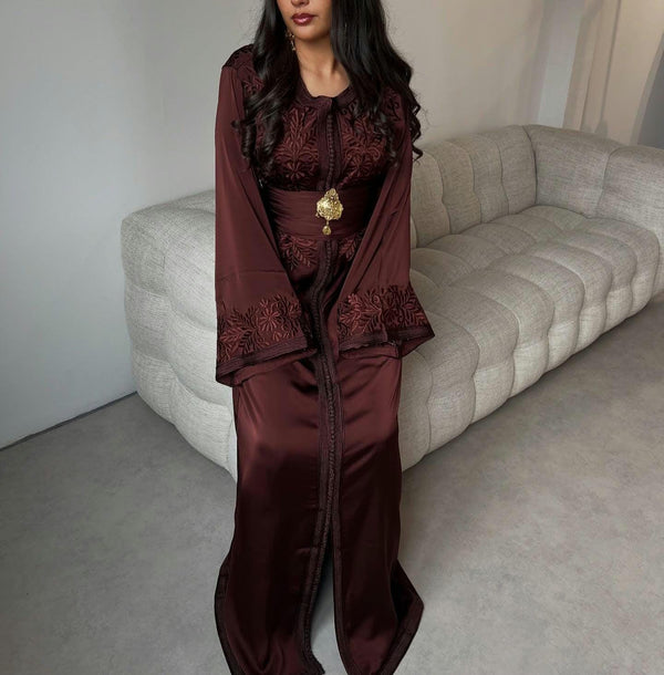 Custom Moroccan Kaftan Wedding Dress – Personalised Luxury Takchita, Handcrafted Caftan Nikah Embroidery - made to order Kaftan - Eid dress