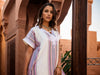 White Moroccan Bohemian Caftan Dress – Handmade Lightweight Kaftan for Women
