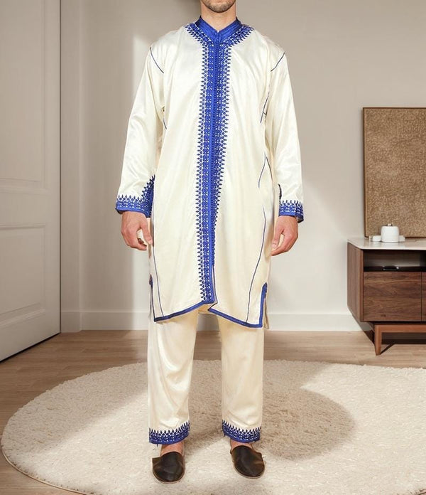 Moroccan Wedding Jabador for Men Outfit Set for Weddings & Special Events - Moroccan Outfit with Embroidered all sizes - Nikah Jabador