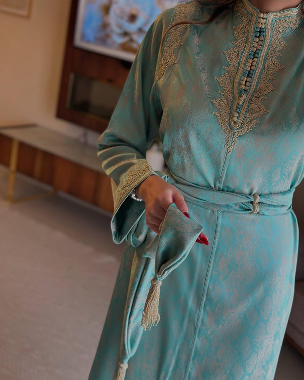 Made to order Moroccan Caftan Wedding Dress – Personalised Takchita, Handcrafted kaftan with Exquisite Embroidery - Custom made Nikah Dress