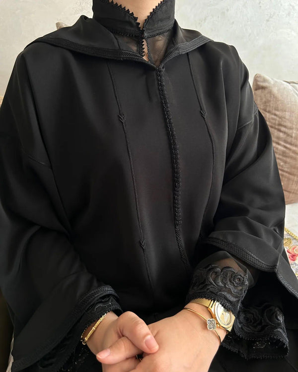 Moroccan Jellaba 2 pieces, Djellaba for Women Collection 2025, Cross stitch Embroidery Hooded Kaftan, Arabic Jellaba all Sizes dress