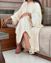 Elegant Moroccan Jellaba for Ramadan, Handcrafted with Zwak Lammalam, Moroccan Dfira Braid, Omra and Hajj Jalaba Dress - Eid al Fitr Gift