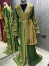 Green Moroccan Caftan Dress, Caftan for Women, Islamic Wedding, Moroccan Takchita Handmade Standard Size, Wedding Dress, Henna Nikah Dress