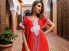 Red Berber Kaftan Dress – Handcrafted Moroccan Caftan for Women
