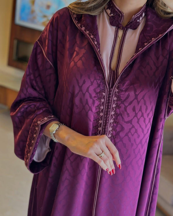 Beautiful Jellaba 2 pieces, Women's Jalaba, Embroidered djellaba, Traditional Moroccan jellaba for Ramadan, Eid al Fitr Outfit Gift for her