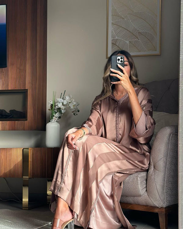 2-Piece Moroccan Jellaba Dress for Women