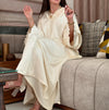 Elegant Moroccan Jellaba for Ramadan, Handcrafted with Zwak Lammalam, Moroccan Dfira Braid, Omra and Hajj Jalaba Dress - Eid al Fitr Gift