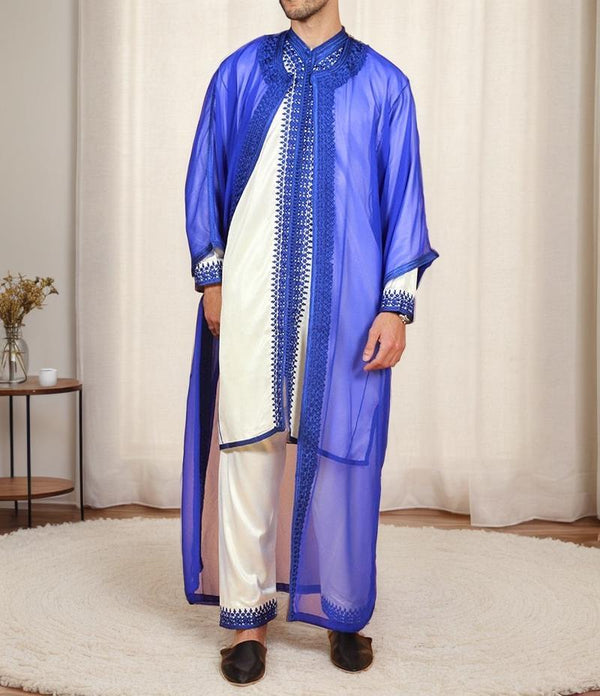 Moroccan Wedding Jabador for Men Outfit Set for Weddings & Special Events - Moroccan Outfit with Embroidered all sizes - Nikah Jabador