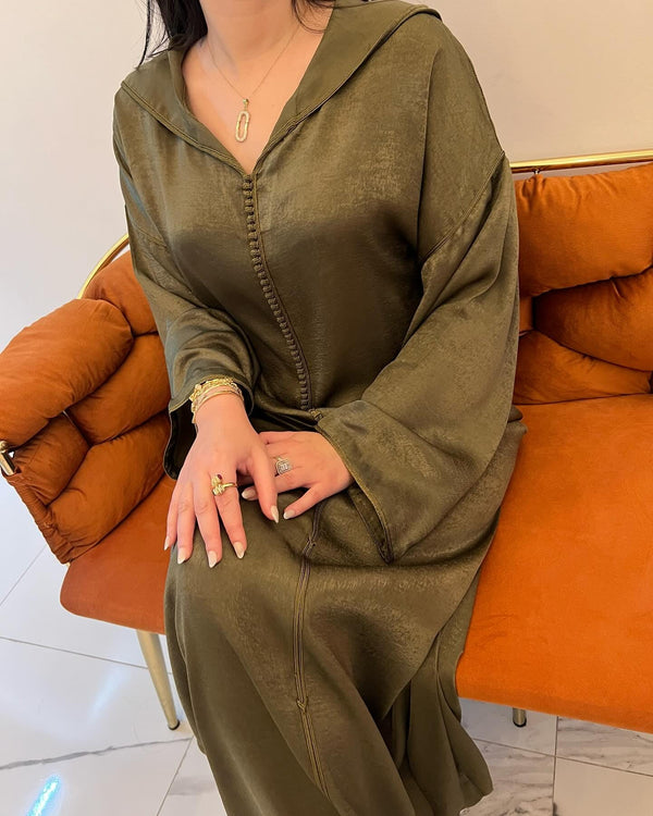 Authentic Moroccan Jellaba Dress - Ramadan Collection 2025 Jallaba, Classy Embroidered Moroccan Djellaba - Eid al Fitr Jalaba for Women