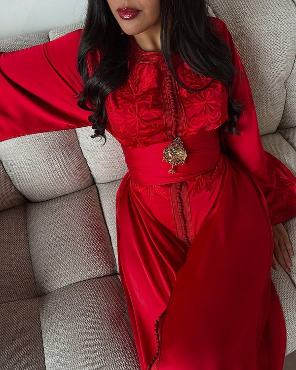 Custom Moroccan Kaftan Wedding Dress – Personalised Luxury Takchita, Handcrafted Caftan Nikah Embroidery - made to order Kaftan - Eid dress