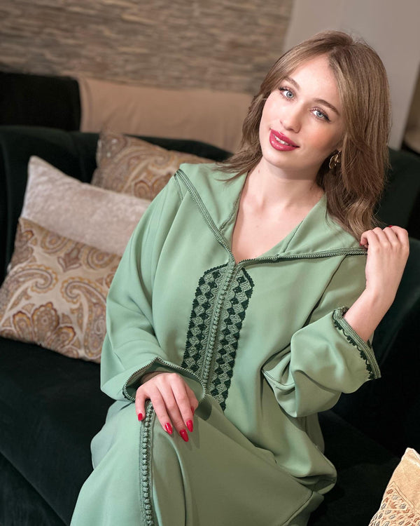 Authentic Moroccan Jellaba Dress - Ramadan Collection 2025 Jallaba, Classy Embroidered Moroccan Djellaba - Eid al Fitr Jalaba for Women