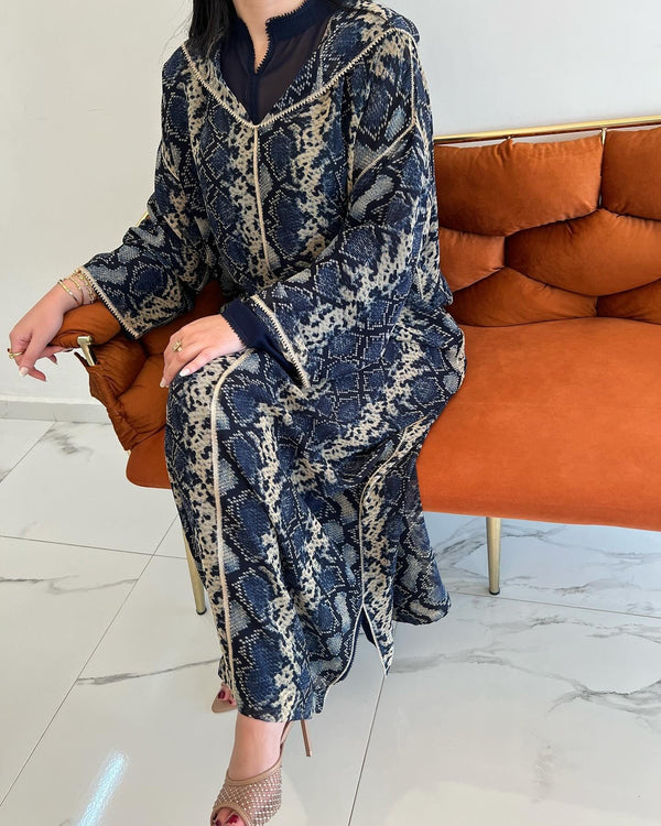 Chic Moroccan Jellaba Dress 2 pieces - Ramadan Collection 2025 Jallaba, Classy Embroidered Moroccan Djellaba - Eid al Fitr Jalaba for Women