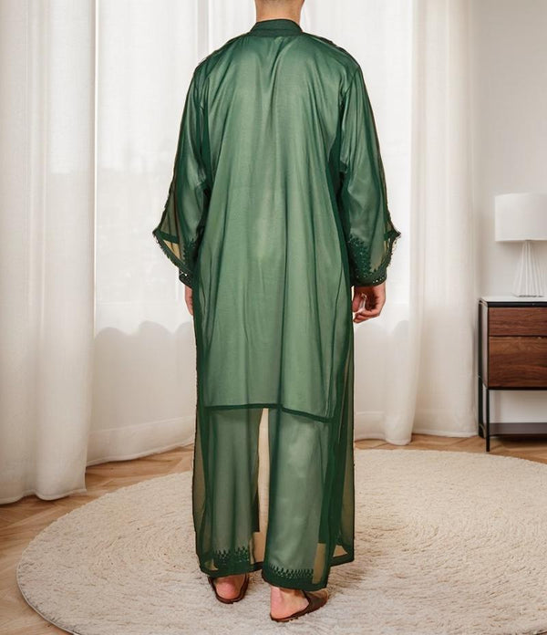 Moroccan Wedding Jabador for Men Outfit Set for Weddings & Special Events - Moroccan Outfit with Embroidered all sizes - Nikah Jabador