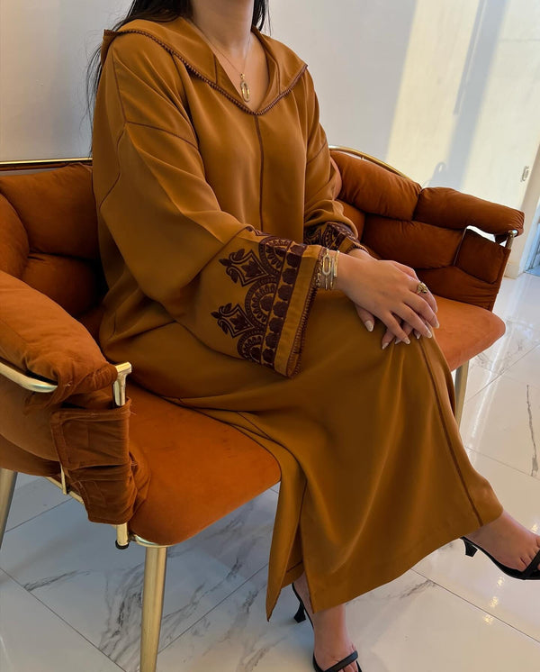 Beautiful Moroccan Jellaba Dress - Ramadan Collection 2025 Jallaba, Classy Embroidered Moroccan Djellaba - Eid al Fitr Jalaba for Women