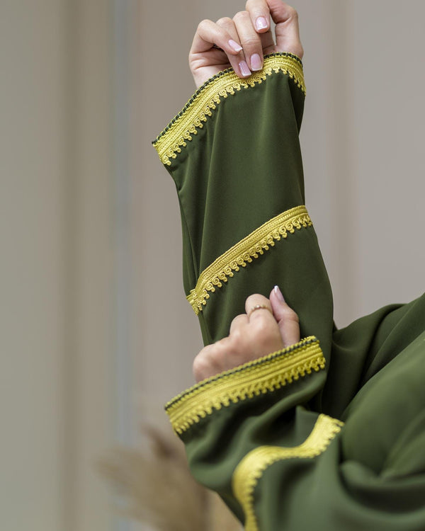 Moroccan Luxurious Winter Jellaba with Authentic Maâlem Embroidery - Ramadan 2025 Jallaba, Embroidered Moroccan Dress - Eid dress for her