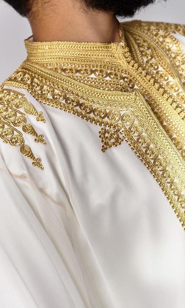 Moroccan Wedding Jabador for Men Outfit Set for Weddings & Special Events - Moroccan Outfit with Embroidered all sizes - Nikah Jabador