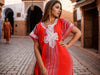 Red Berber Kaftan Dress – Handcrafted Moroccan Caftan for Women