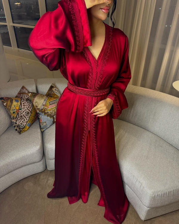 Custom Moroccan Caftan Wedding Dress – Made to order Luxury Takchita, Fancy Handcrafted Kaftan Embroidery - Custom made Nikah Dress - Bridal