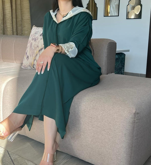 Authentic Moroccan Jellaba Randa Dress - Ramadan Collection 2025 Jallaba, Classy Kamkha Moroccan Djellaba - Eid al Fitr Jalaba for Women