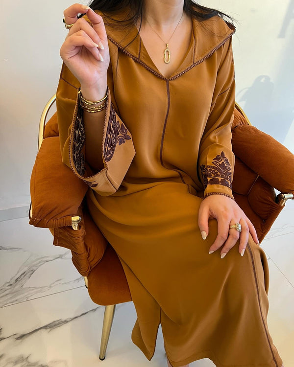 Beautiful Moroccan Jellaba Dress - Ramadan Collection 2025 Jallaba, Classy Embroidered Moroccan Djellaba - Eid al Fitr Jalaba for Women