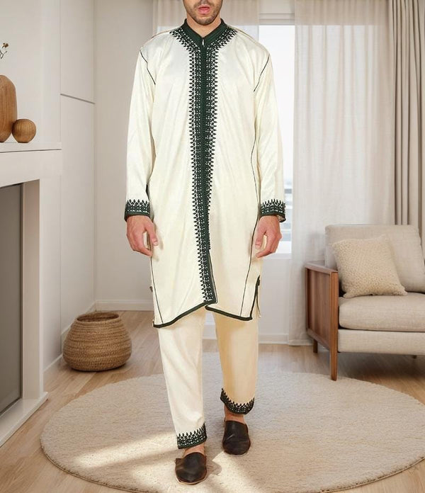 Moroccan Wedding Jabador for Men Outfit Set for Weddings & Special Events - Moroccan Outfit with Embroidered all sizes - Nikah Jabador