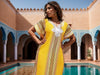 Moroccan Caftan Summer Yellow Dress for Women