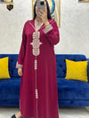 2 pieces Moroccan Jellaba Dress - Summer Collection 2025 Jallaba, Classy Embroidered Moroccan Djellaba - Eid Jalaba for Women