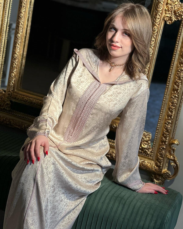 Authentic Moroccan Jellaba Dress - Ramadan Collection 2025 Jallaba, Classy Embroidered Moroccan Djellaba - Eid al Fitr Jalaba for Women