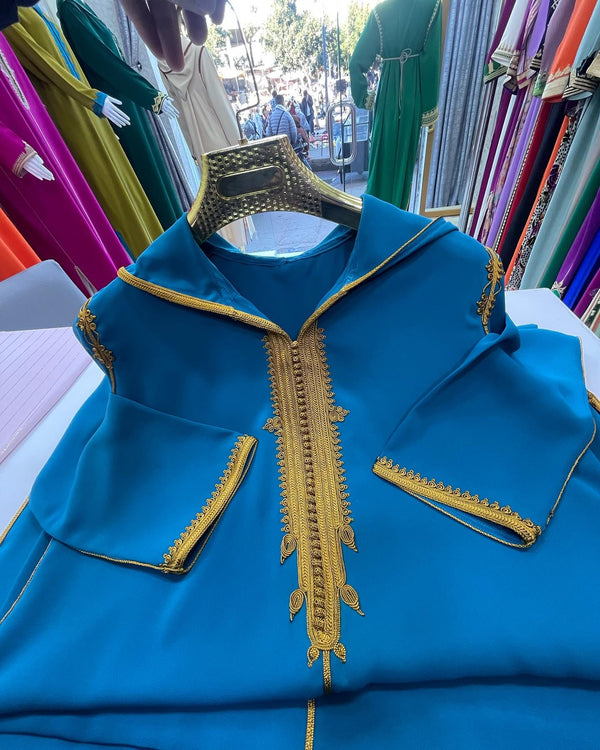 Trendy Moroccan Jellaba, Djellaba for Women Collection 2025, Cross stitch Embroidery Hooded Kaftan, Arabic Jellaba - Bride Jallaba Nikah