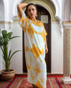 Orange Moroccan Kaftan Maxi Dress