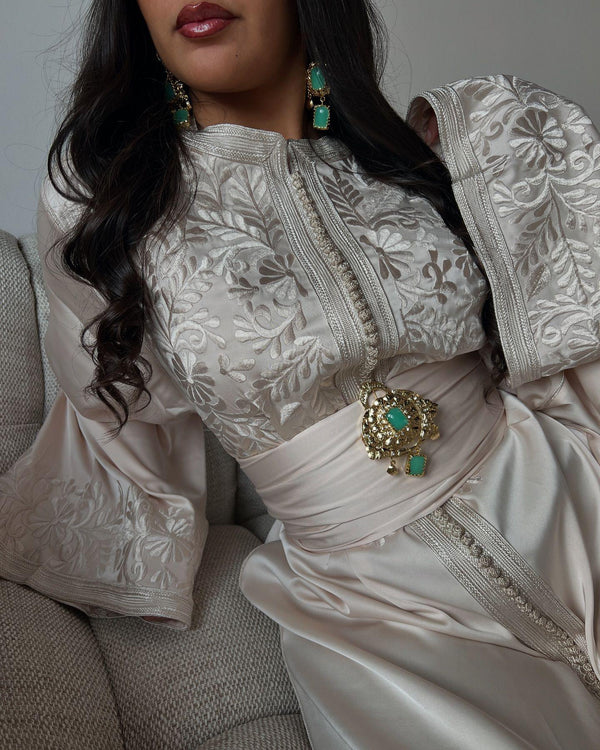 Custom Moroccan Caftan Wedding Dress – Personalised Luxury Takchita, Handcrafted Caftan Nikah Embroidery - made to order Kaftan Dress