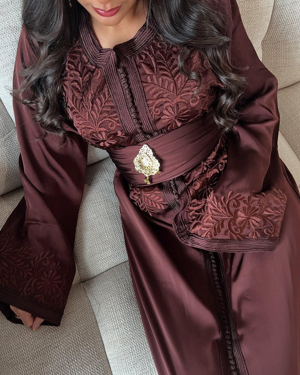 Custom Moroccan Kaftan Wedding Dress – Personalised Luxury Takchita, Handcrafted Caftan Nikah Embroidery - made to order Kaftan - Eid dress